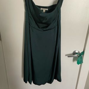 Banana republic emerald green strapless dress